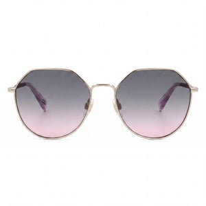 Levi's LV 1020/S Round Sunglasses Unisex — front view, Stainless Steel frame