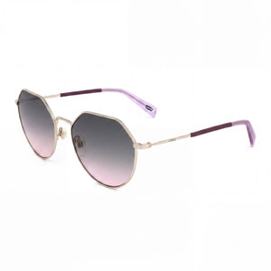 Levi's LV 1020/S Gold Round Sunglasses Unisex, Gold lens