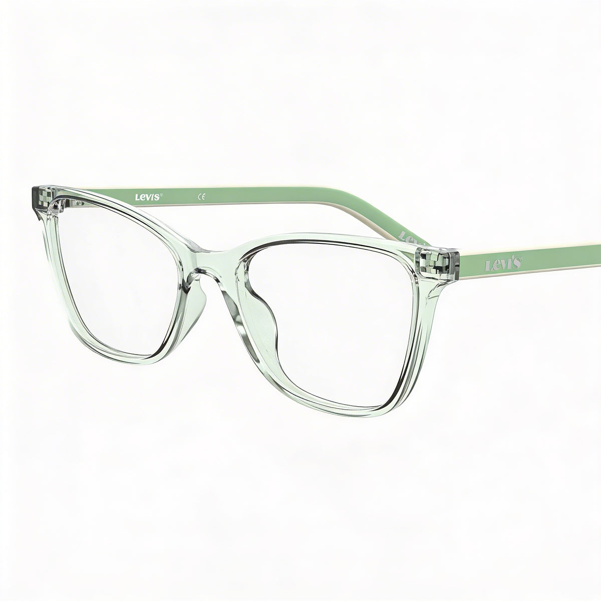 Gafas Levi's Lv 1022 rectangulares verdes para mujer, 52 mm, Photo 3
