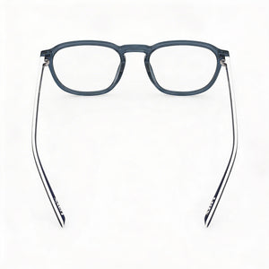 Levi's Lv 1024 Oval Eyeglasses Women — side view, Blue Plastic temples