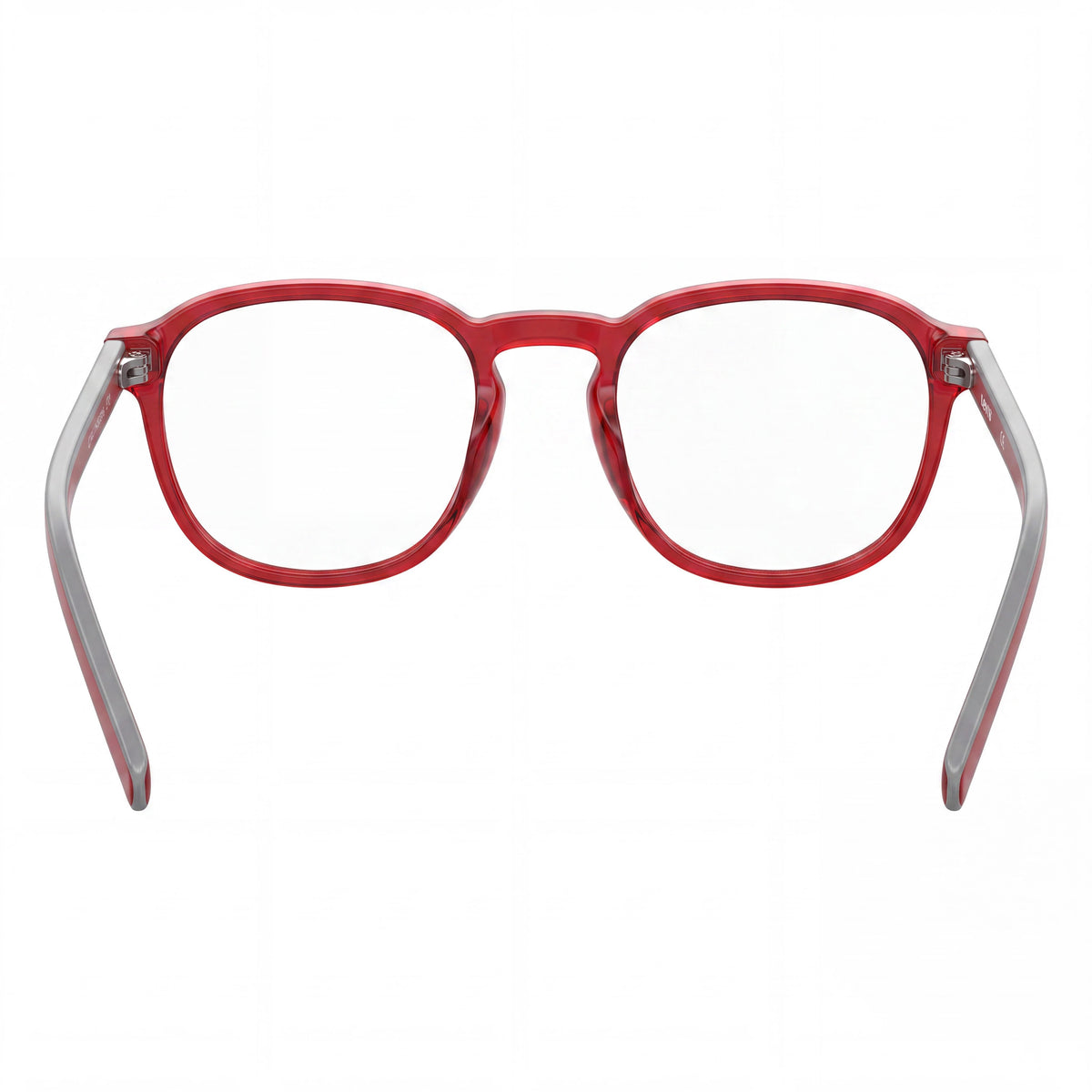 Gafas graduadas redondas para mujer Levi's Lv 1024 rojas, 50mm, Photo 3