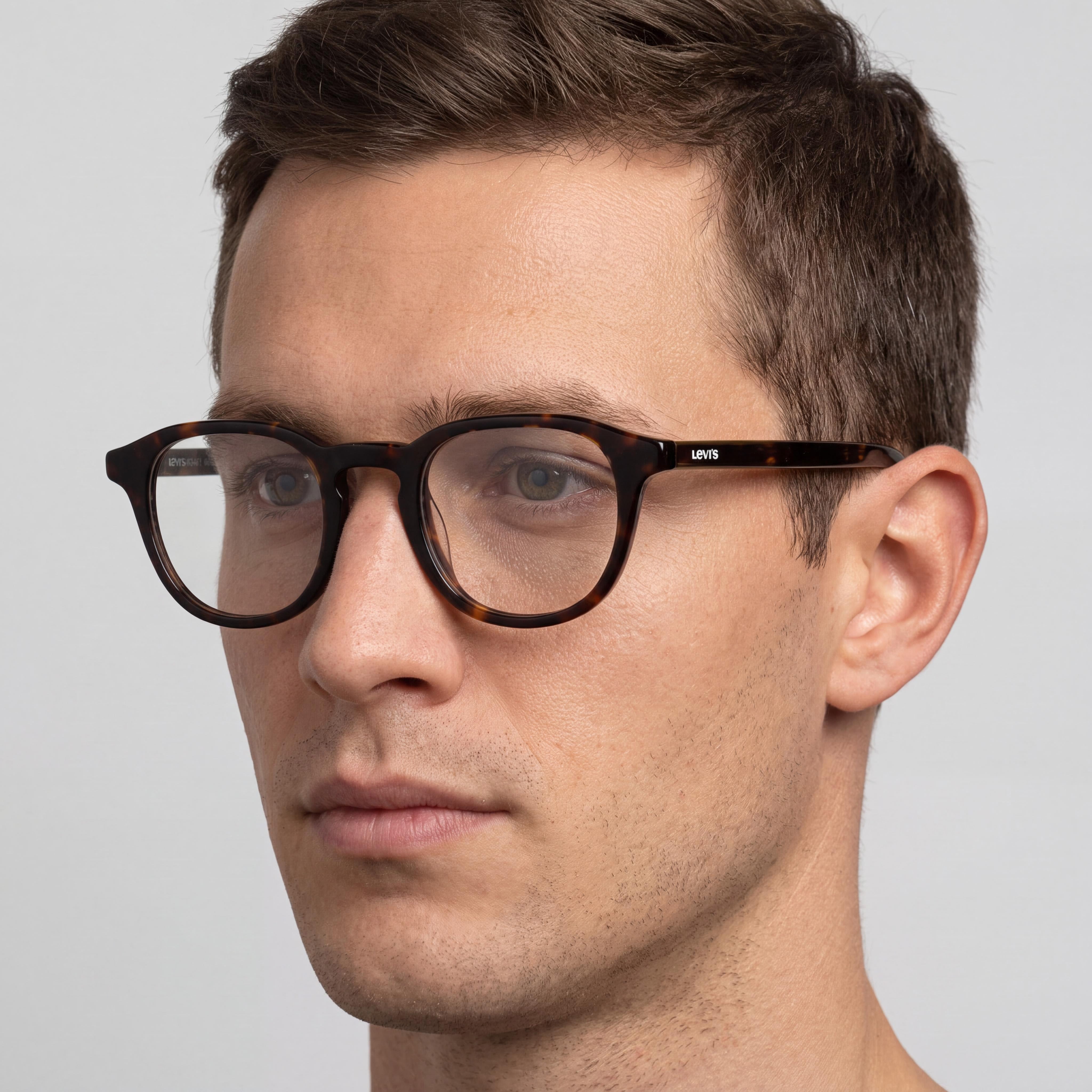 Levi's LV 1029 Gafas Cuadradas Havana para Hombre, Acetato, Photo 3