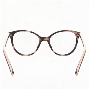 Levi's Lv 1031 Oval Eyeglasses for Women — interior view, Polycarbonate demo lenses