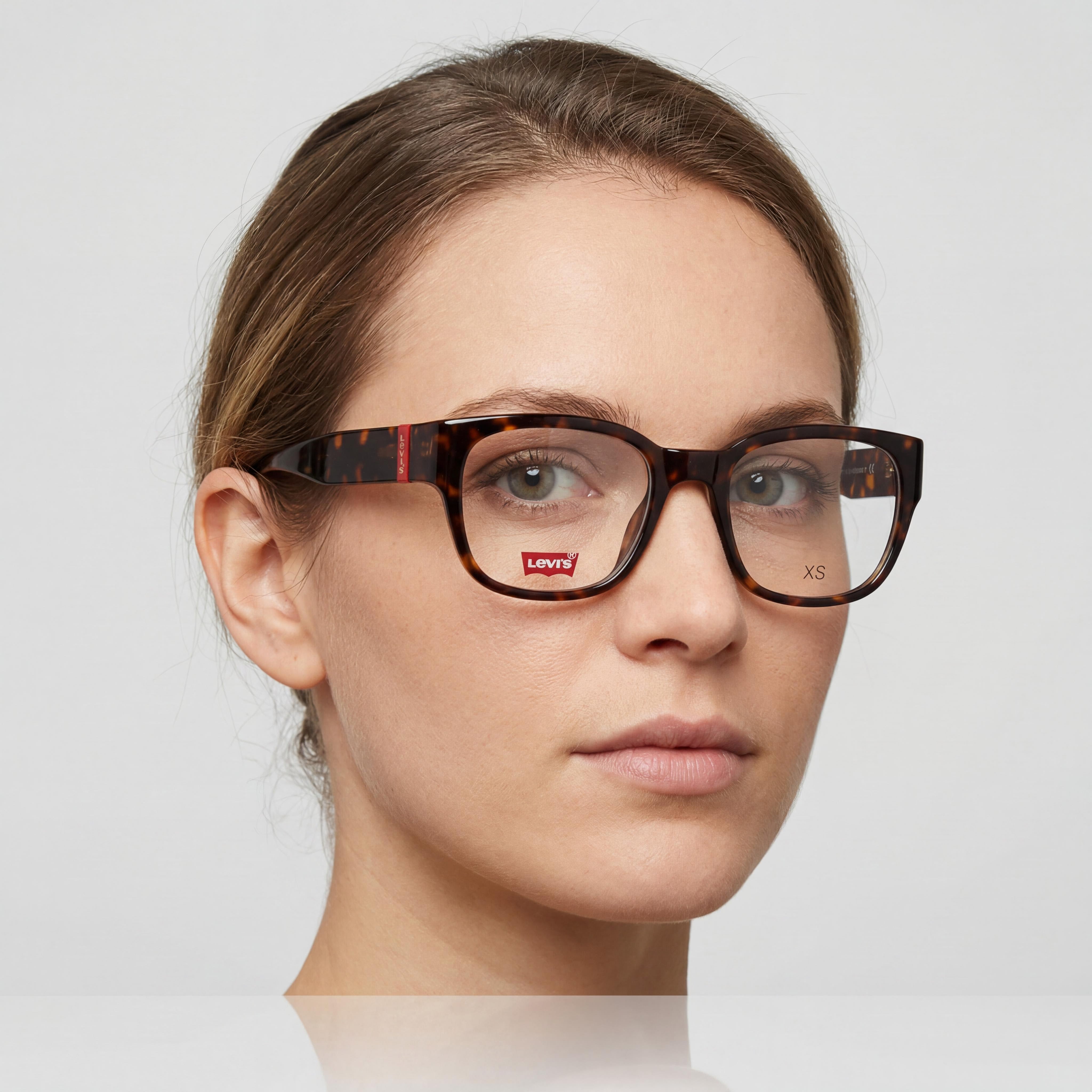 Levi's LV 1047 Havana Square Eyeglasses for Women, Injected 51mm, Photo 5