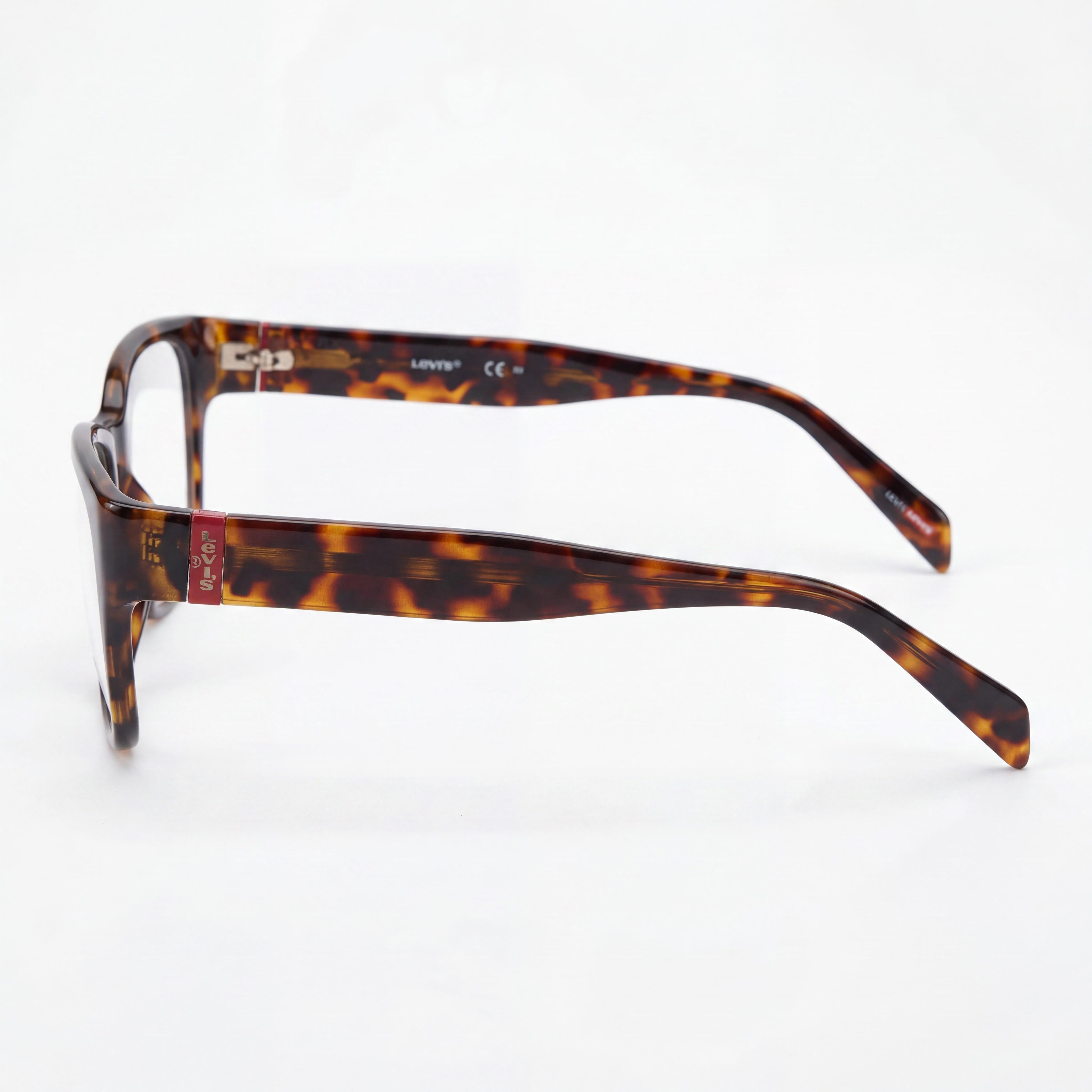 Levi's LV 1047 Havana Square Eyeglasses for Women, Injected 51mm, Photo 3