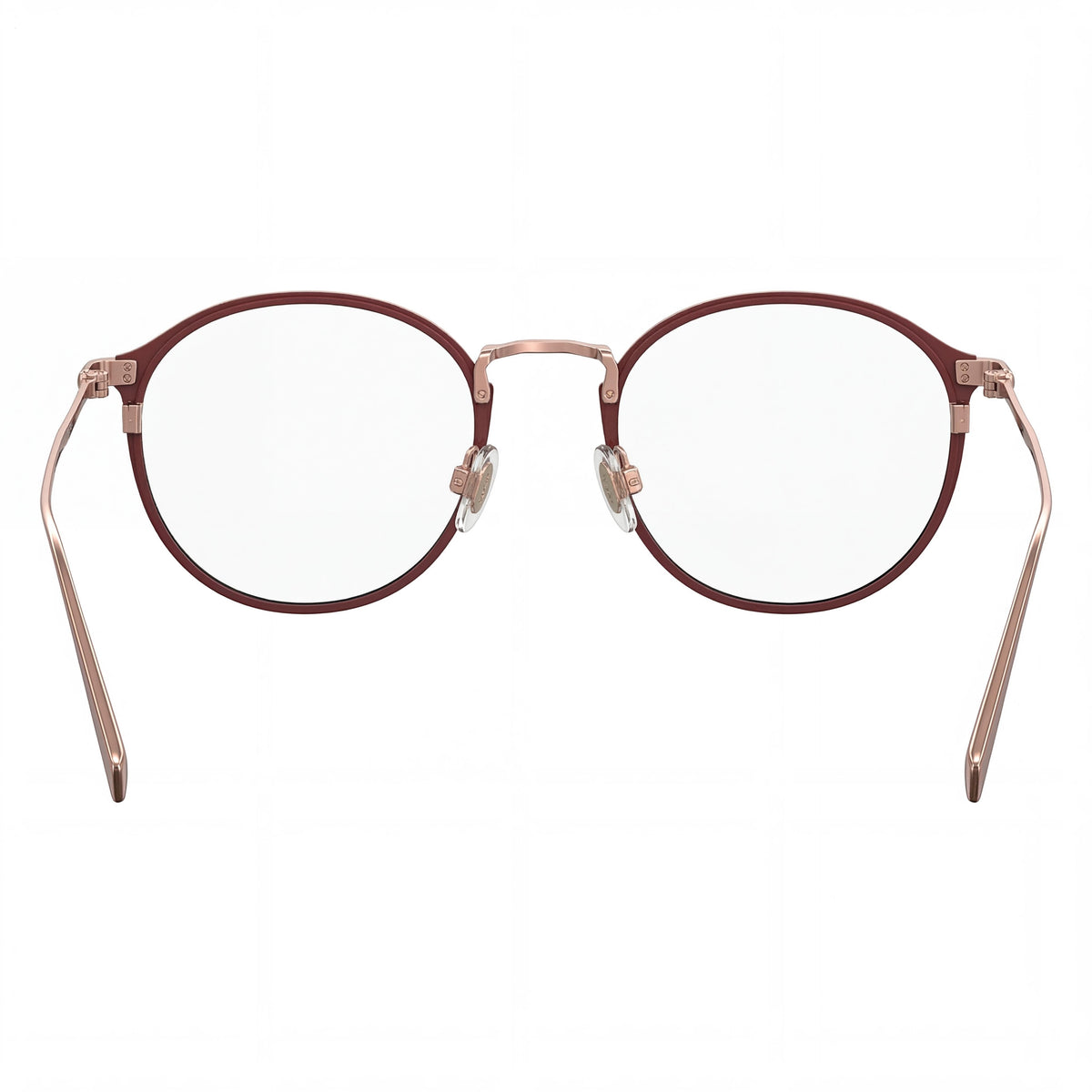 Levi’s Lv 5001 Red Round Eyeglasses for Men, Metal 50mm, Photo 3