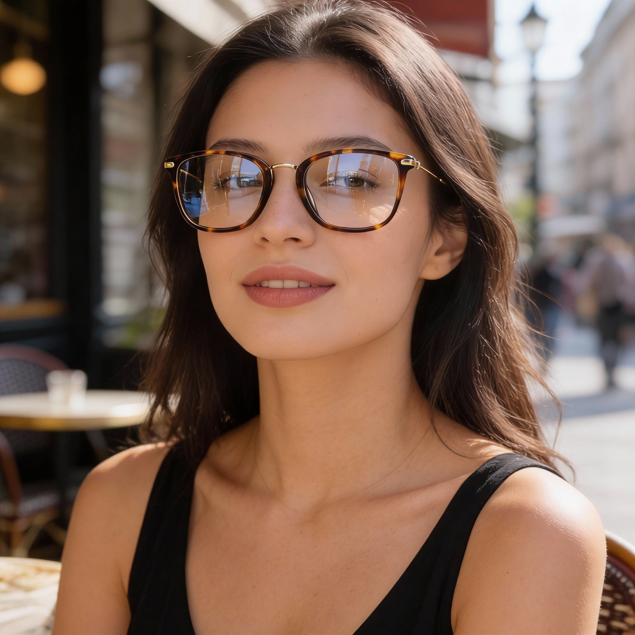 Levi's LV 5007 Havana Rectangle Unisex Eyeglasses, Photo 5