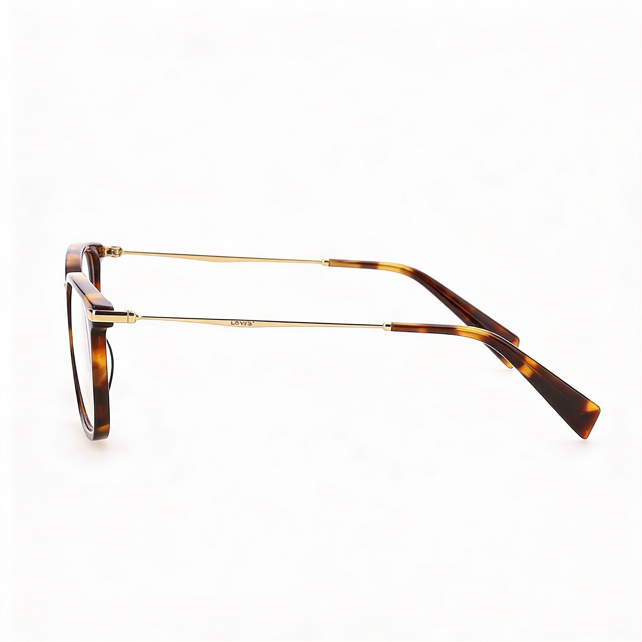Levi's LV 5007 Havana Rectangle Unisex Eyeglasses, Photo 3