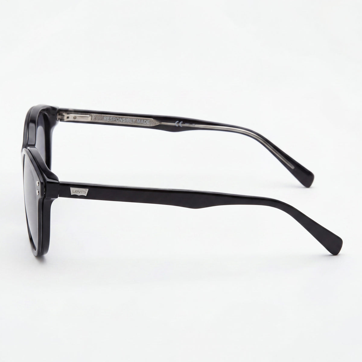 Levi’s Lv 5012/Cs Black Oval Sunglasses for Women, 53mm, Photo 3