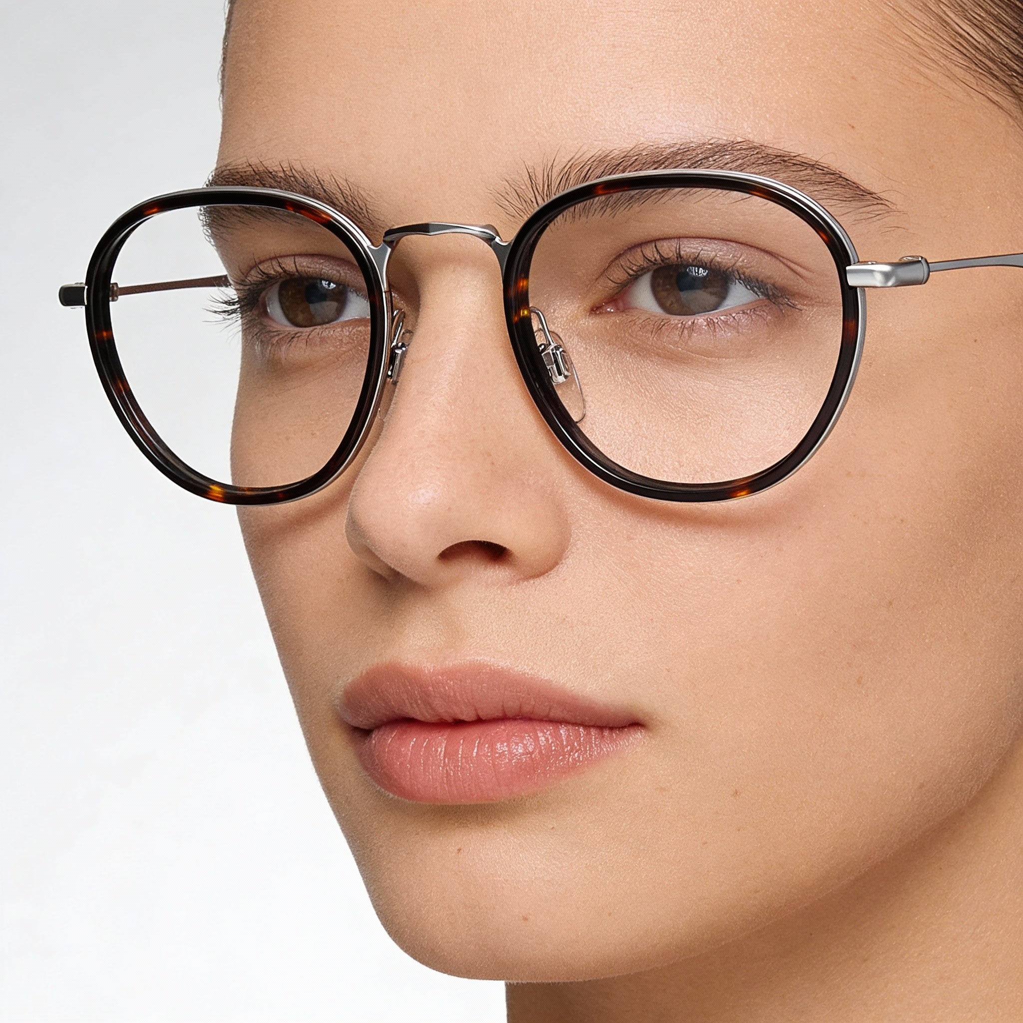 Levi's LV 5012 Dark Havana Round Eyeglasses Unisex, Metal 51mm, Photo 4