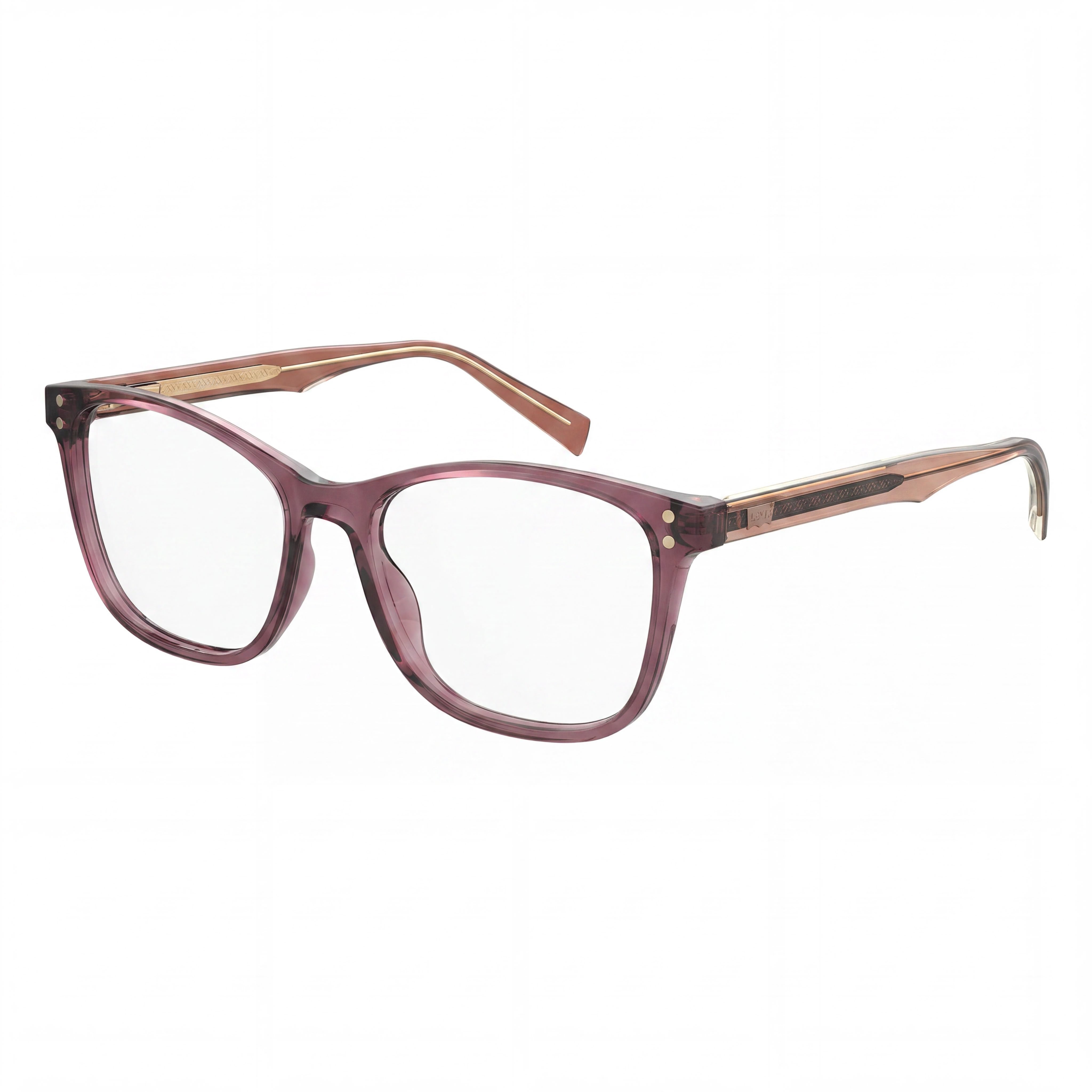 Lentes Levi's LV 5015 cuadrados rosas para mujer, Photo 1