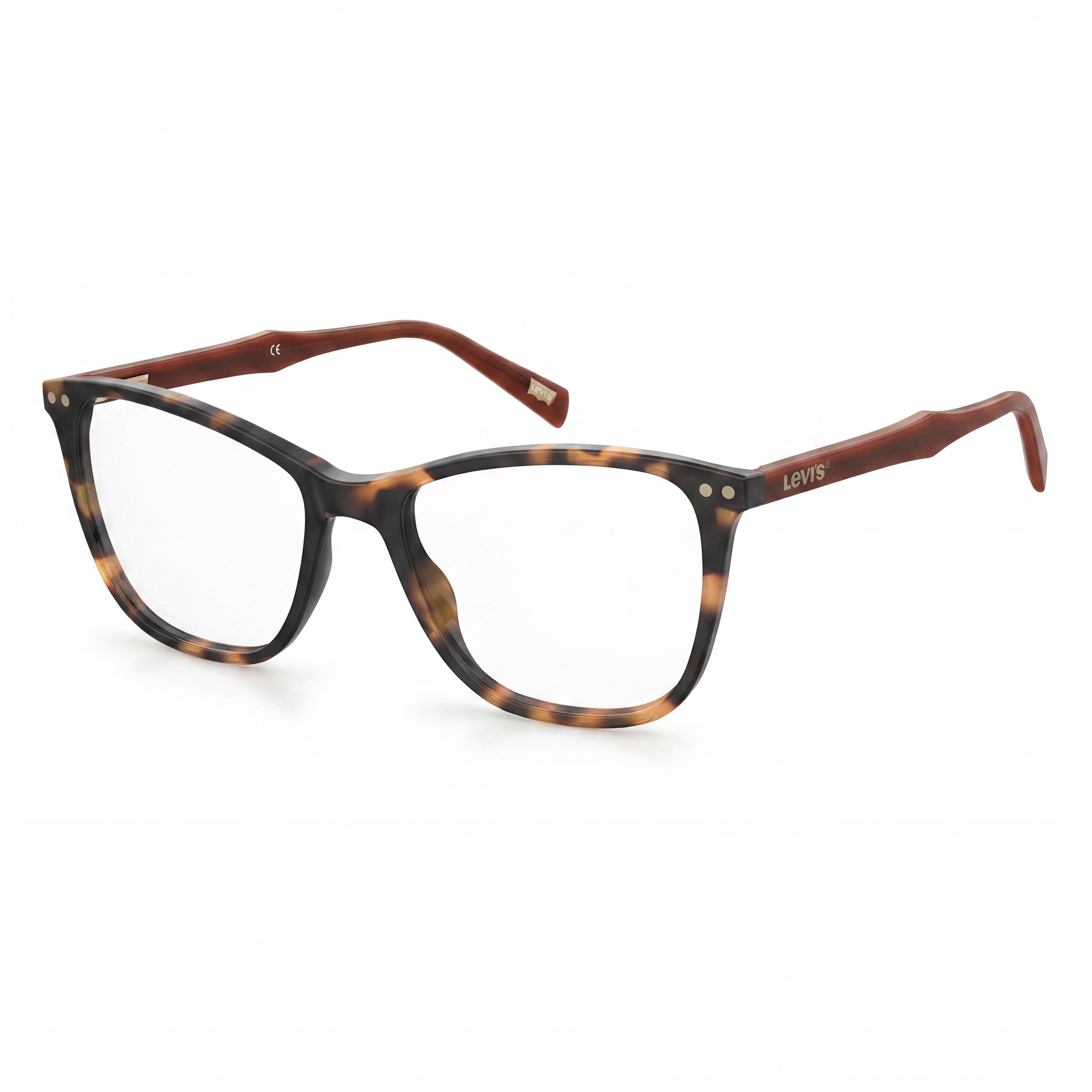 Gafas de sol cuadradas Levi's LV 5018 Havana Peach para mujer, Photo 1