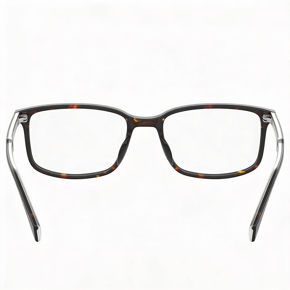 Levi's LV 5019 086 54 Rectangle Eyeglasses Men — side view, Havana temples
