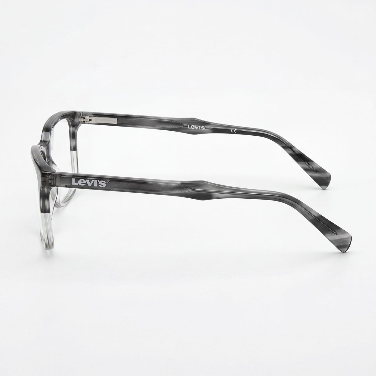 Levi's LV 5019 2W8 Transparent White Grey Horn Eyeglasses for Men, Photo 2
