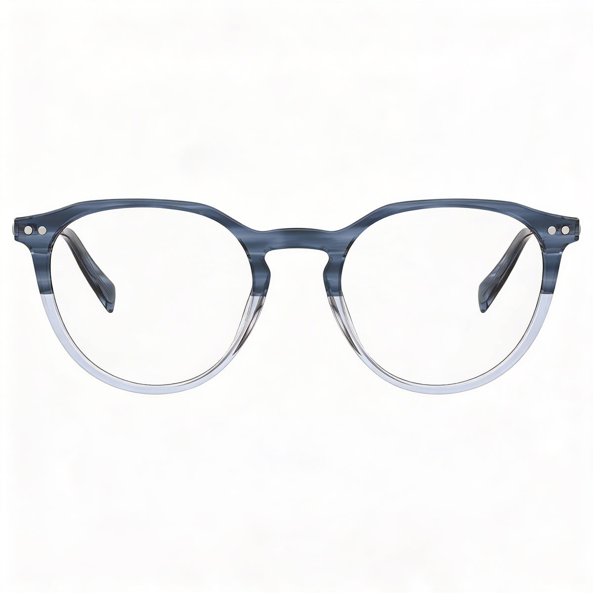 Gafas de Vista Redondas de Plástico Levi's LV 5022 Azules Cuerno para Mujer, 51mm, Photo 2