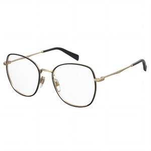 Levi's Lv 5023 Black Square Eyeglasses for Women, Stainless Steel frame