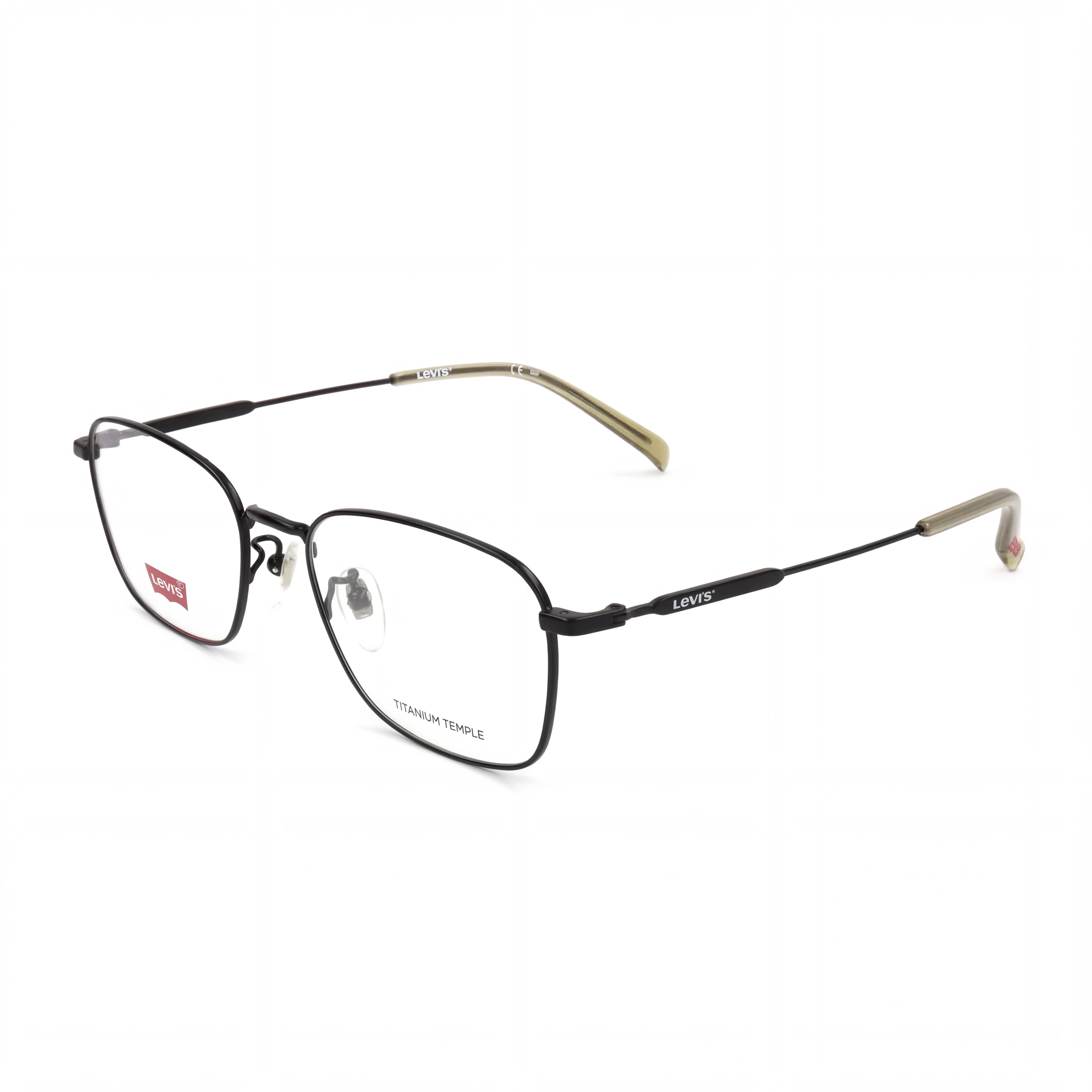 Gafas cuadradas para hombre Levi's LV 7048/F/LEV negras de metal de 54 mm, Photo 1