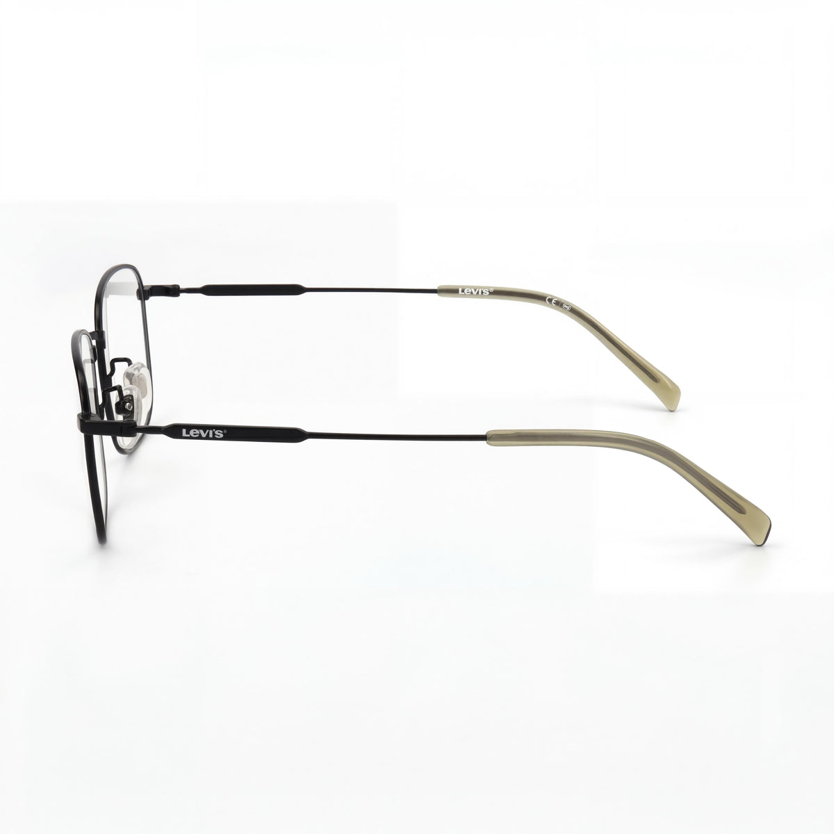 Gafas cuadradas para hombre Levi's LV 7048/F/LEV negras de metal de 54 mm, Photo 3