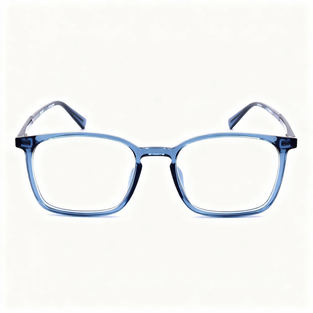 Levi's Lv 7071/F/Lev Rectangle Eyeglasses Men — side view, Blue temples