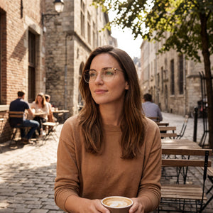 Levi's Modern Gold Eyeglasses Women — outdoor wear, Gold frame