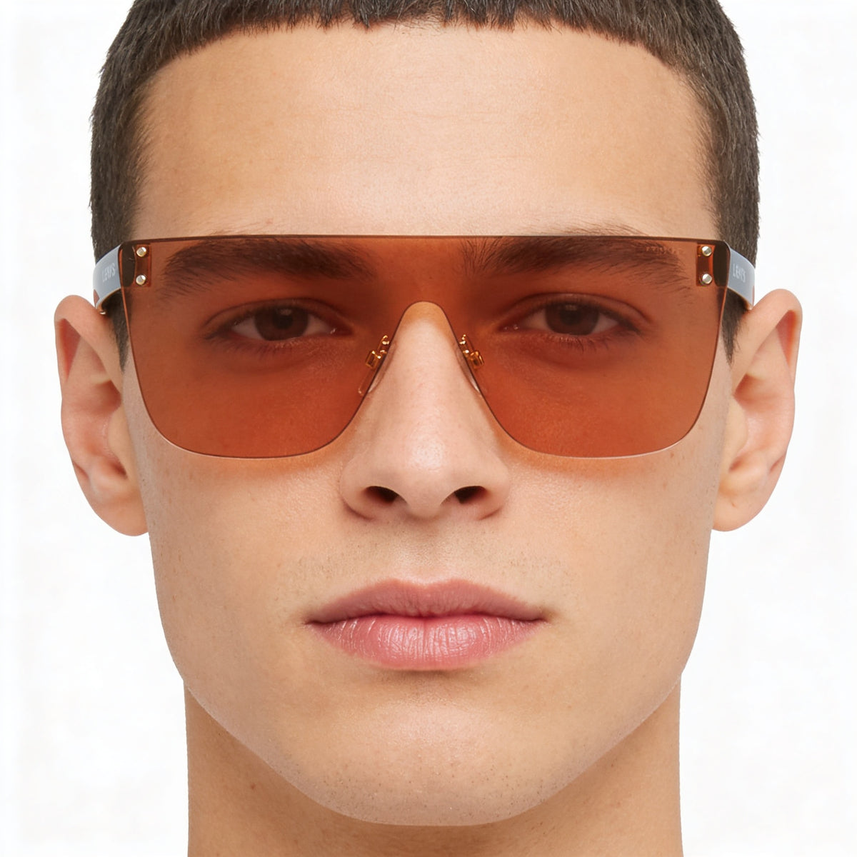 Levi’s Orange Multi Shield Sunglasses Unisex, Photo 4