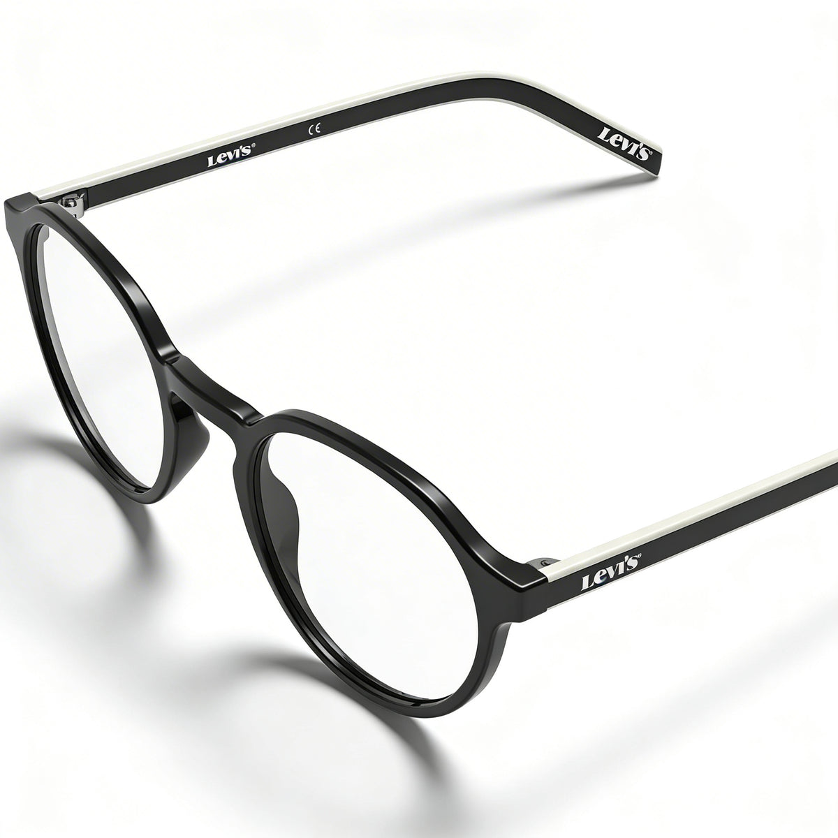 Gafas Levi's Panthos Redondas Negras para Hombre, ECO PMMA 44mm, Photo 2