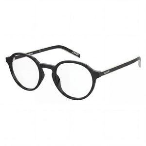 Levi's PANTHOS Black Round Eyeglasses for Men, ECO PMMA frame