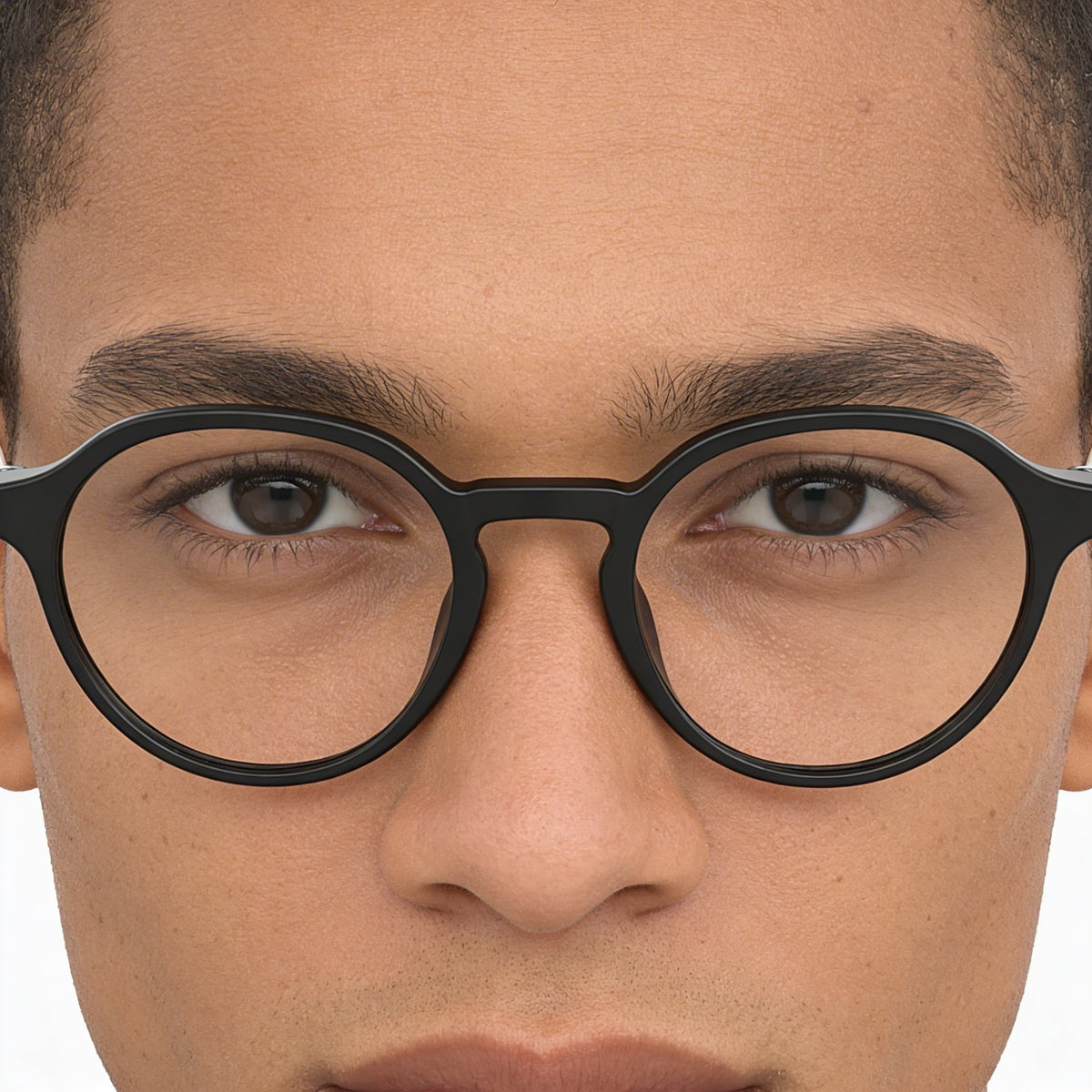 Levi's PANTHOS Round Black Eyeglasses for Men, Photo 4