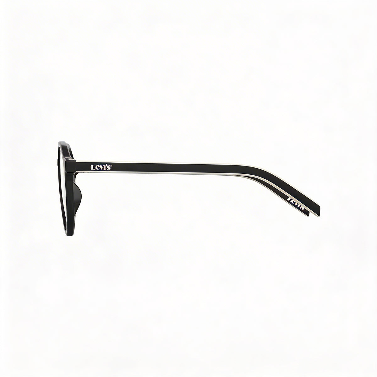 Levi's PANTHOS Round Black Eyeglasses for Men, Photo 3