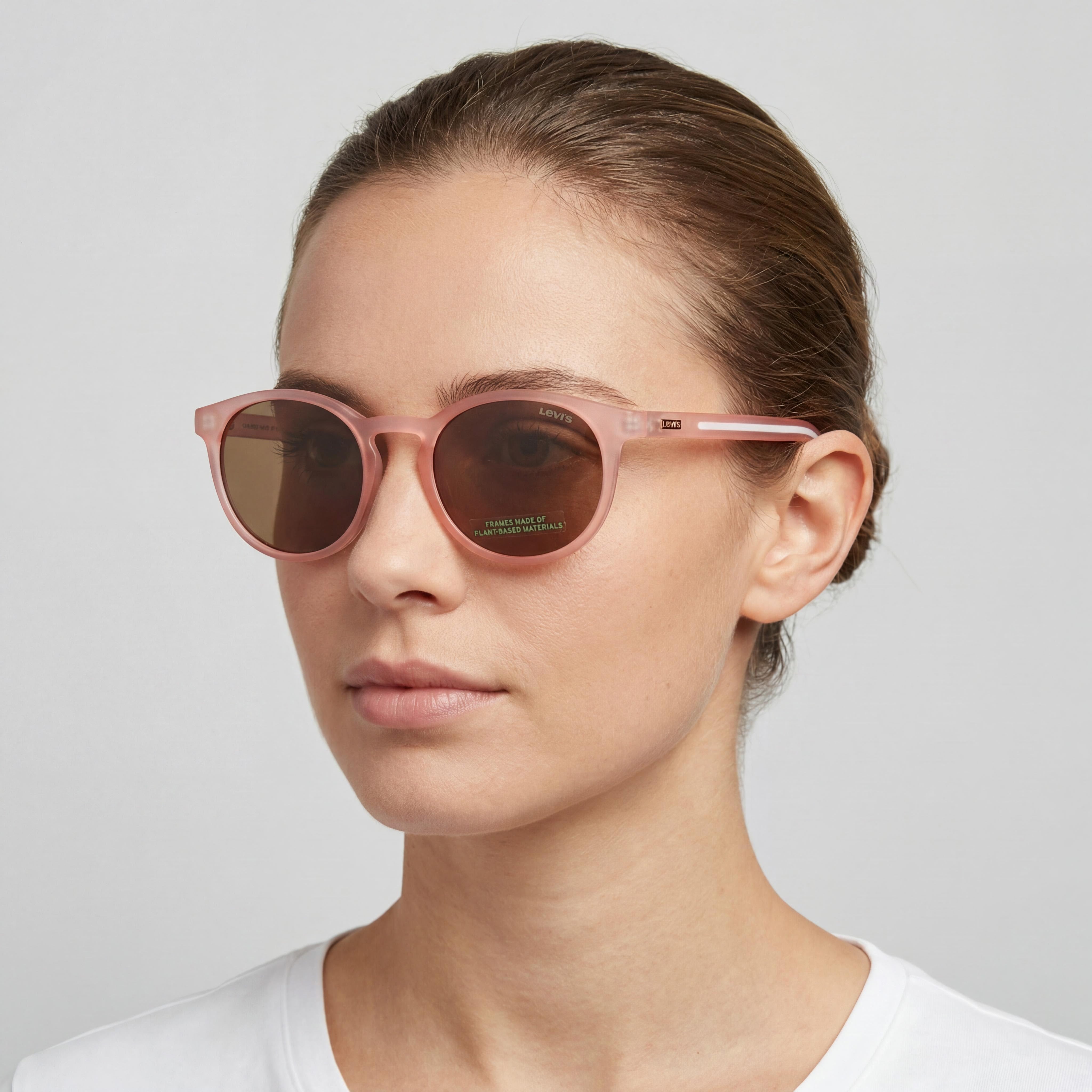 Levi's Pink Round Sunglasses for Women, 51mm, Photo 4