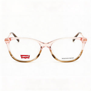 Levi's Oval Eyeglasses for Men — front view, ECO PMMA