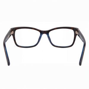 Liz Claiborne 616 Rectangle Eyeglasses Women — side view, Havana Plastic temples