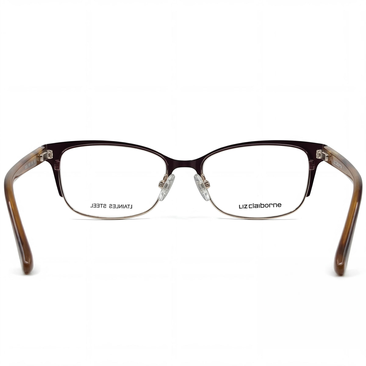 Liz Claiborne L 644 Bwgd Grid Rectangle Eyeglasses for Men, Plastic, Photo 2