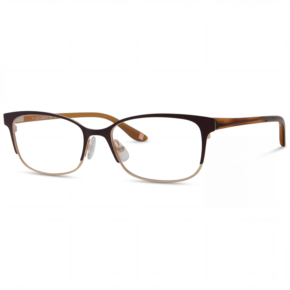 Liz Claiborne L 644 Bwgd Grid Rectangle Eyeglasses for Men, Plastic, Photo 1