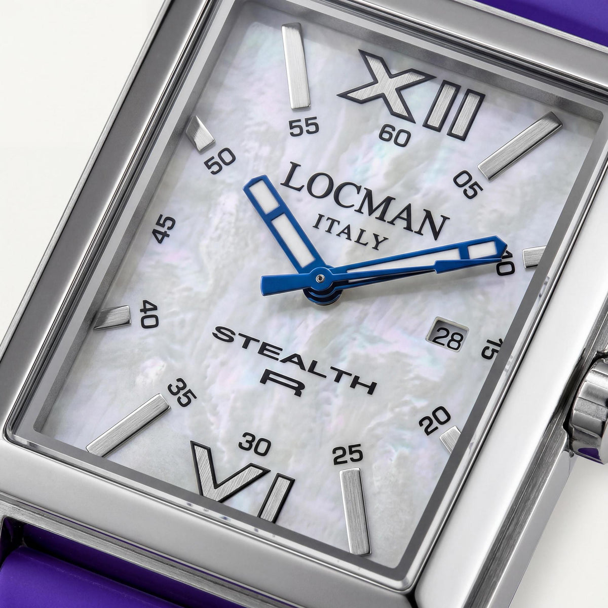 Locman Men's Watch, White Dial Stainless Steel 44mm, Photo 2