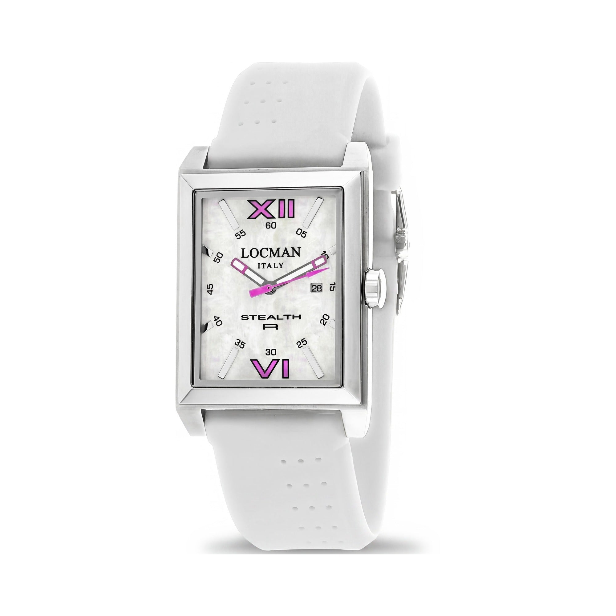Reloj Locman para hombre de acero inoxidable, esfera blanca de 40 mm, Photo 1