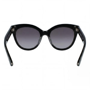 Longchamp Cat Eye Sunglasses Unisex — side view, Non-Polarized Grey lens