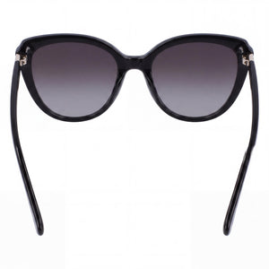 Longchamp LO670S Cat Eye Sunglasses Women — side view, Non-Polarized Gradient Grey lens