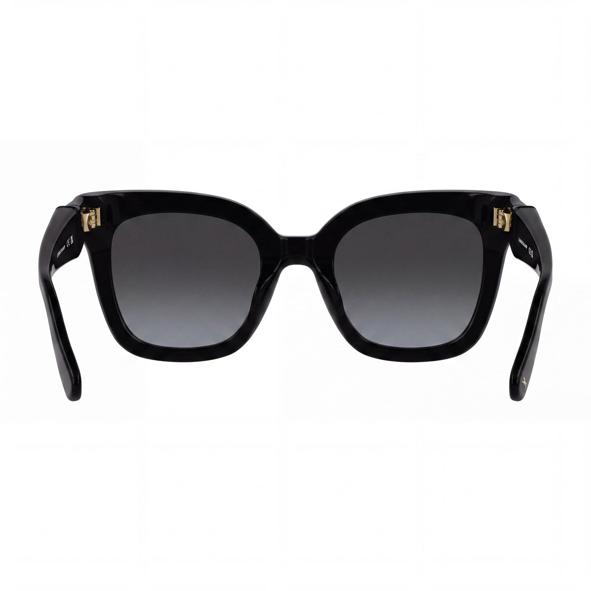 Longchamp LO 793 S 001 Gafas de sol clásicas para mujer, montura de acetato negro, protección UV 400, lentes multicolor 53-23-145mm, Photo 4