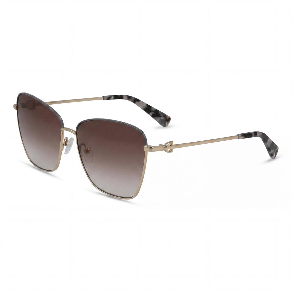 Gafas de sol cuadradas Longchamp LO153S doradas y celestes para mujer, 59 mm, Photo 1