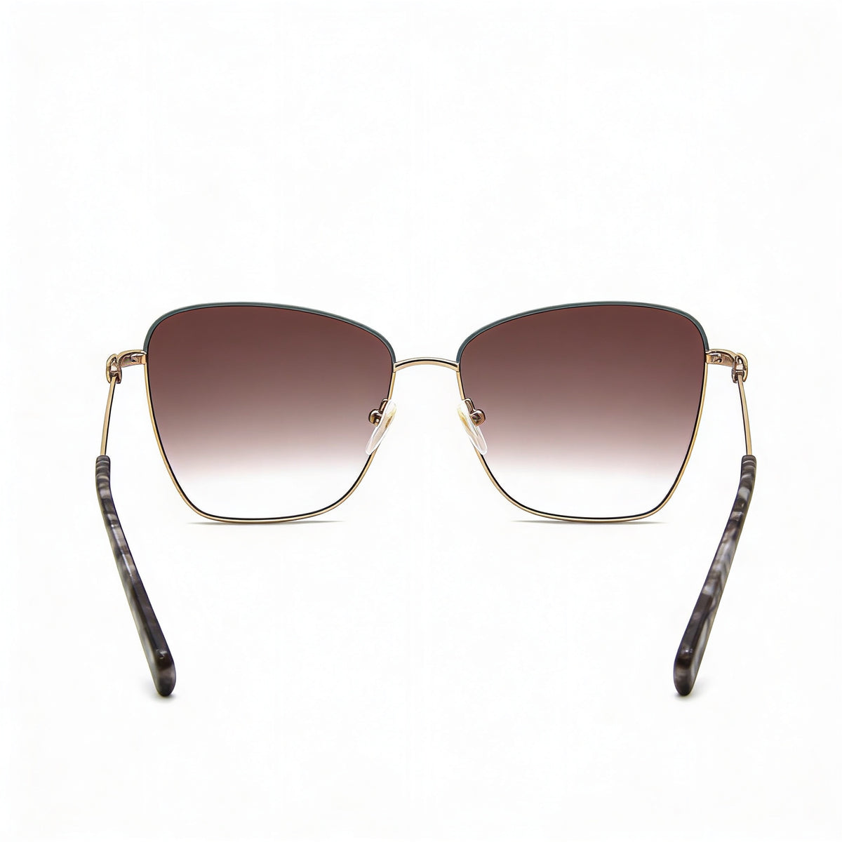 Gafas de sol cuadradas Longchamp LO153S doradas y celestes para mujer, 59 mm, Photo 3