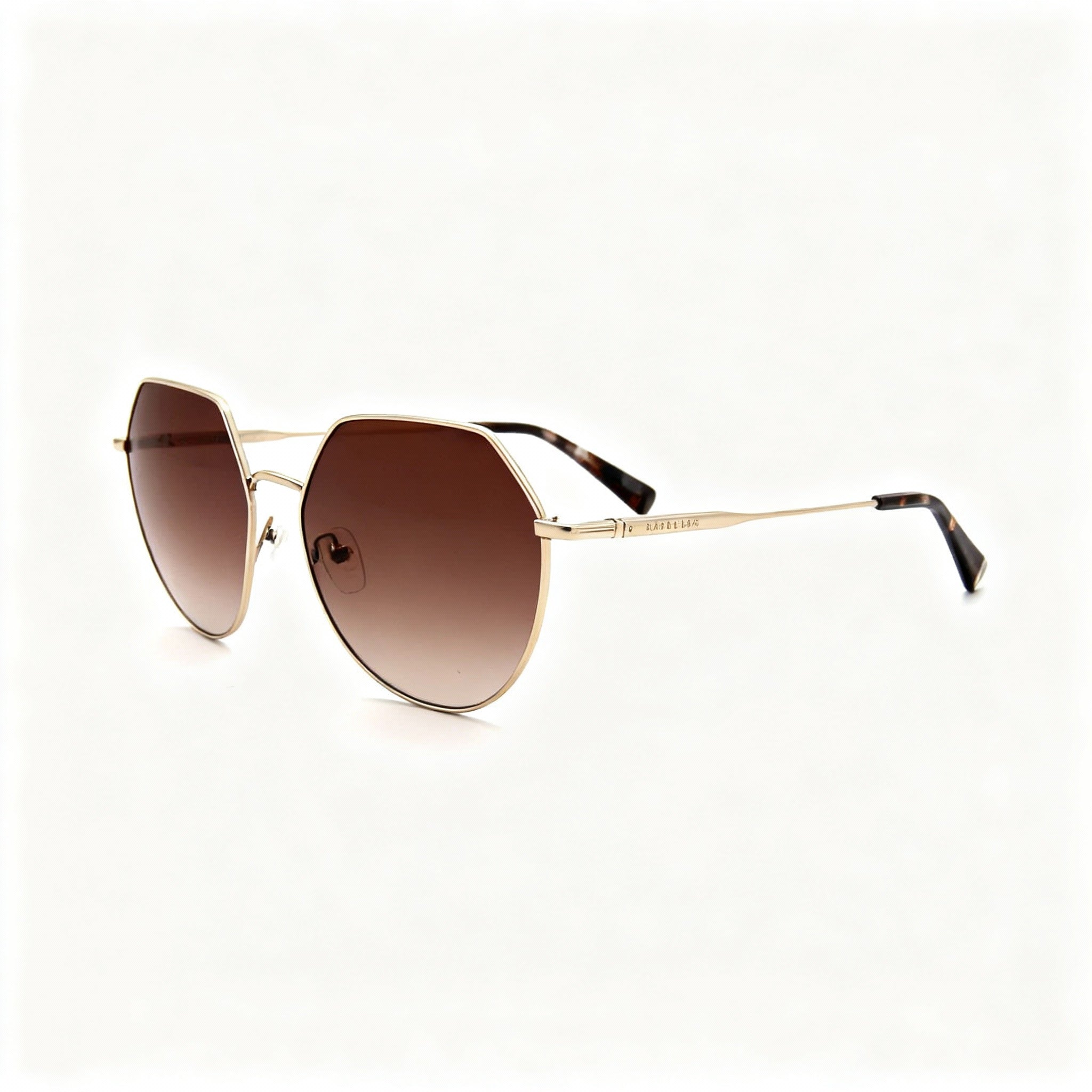 Gafas de sol irregulares Longchamp LO154S doradas marrones para mujer, 60mm, Photo 3