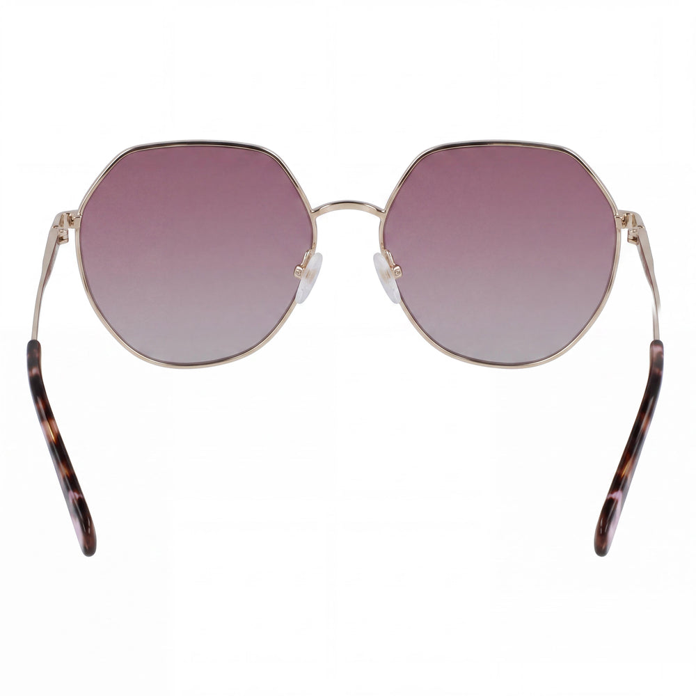 Longchamp LO154S Oval Sunglasses Unisex — side view, Non-Polarized Medium Yellow lens
