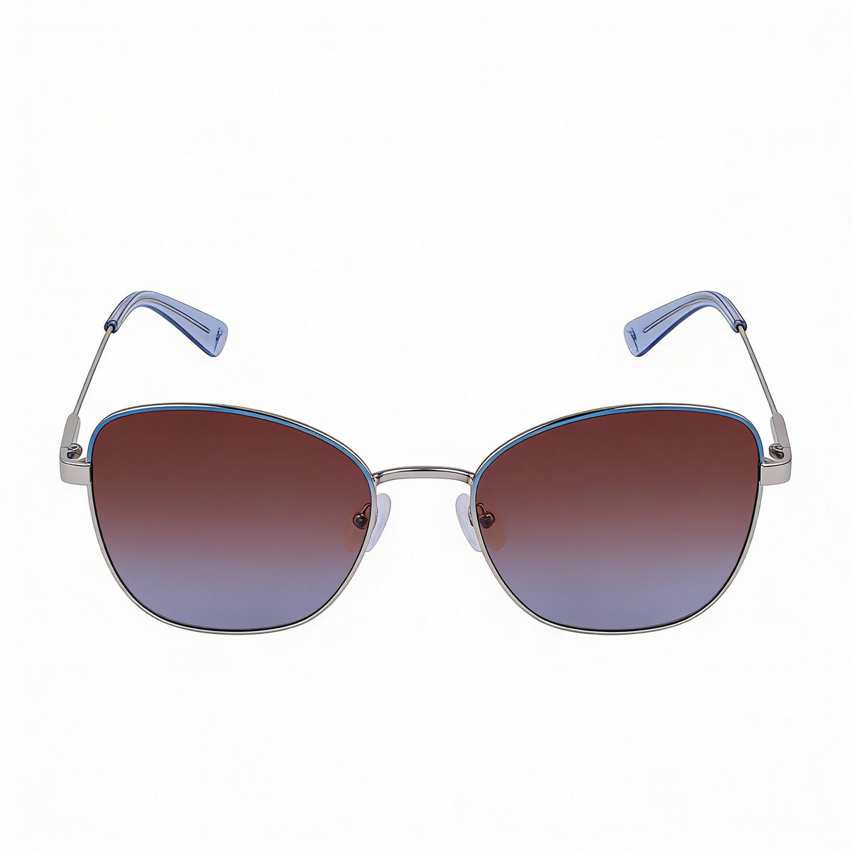Gafas de sol cuadradas Longchamp LO164S Plata Azure para mujer, 57mm, Photo 2
