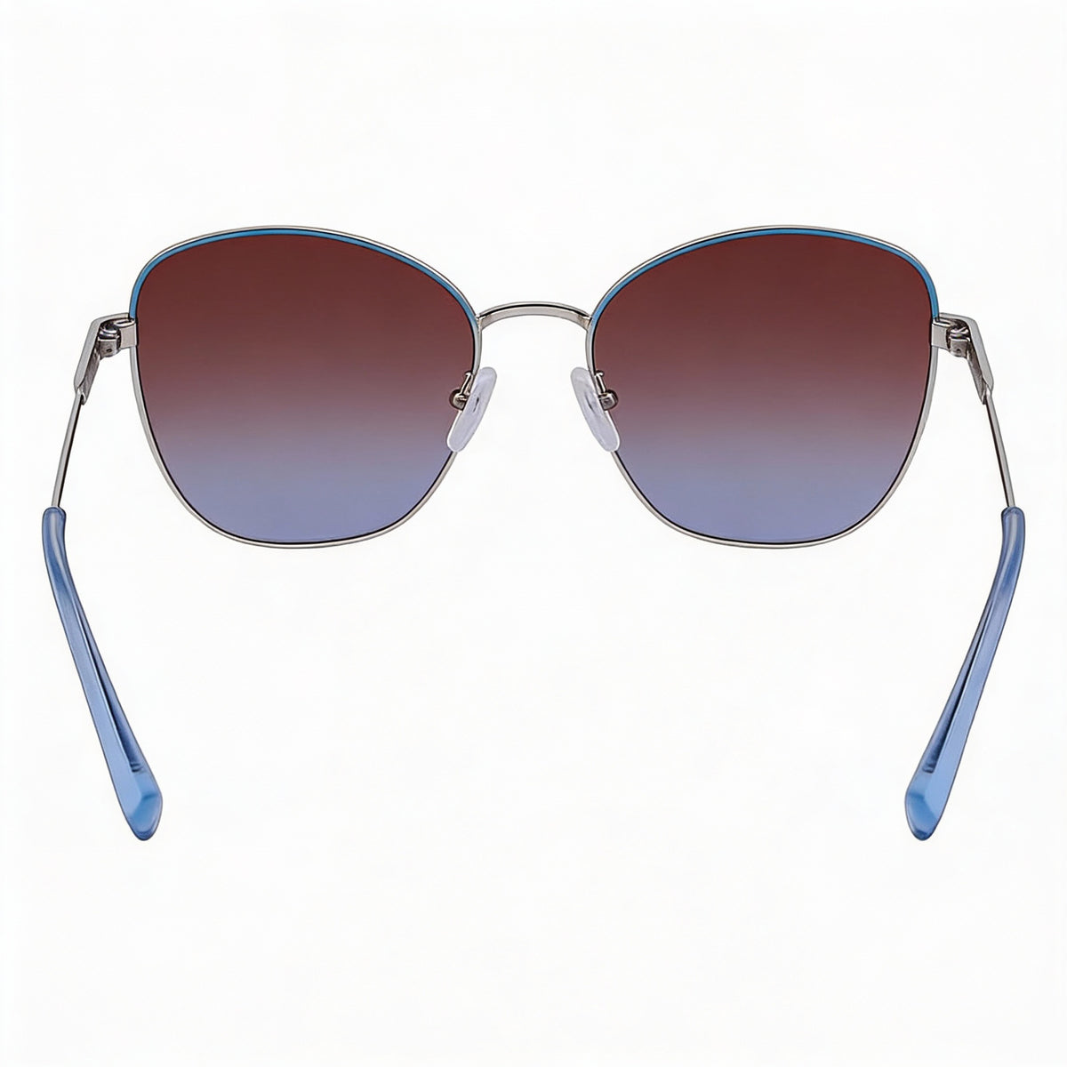 Gafas de sol cuadradas Longchamp LO164S Plata Azure para mujer, 57mm, Photo 3