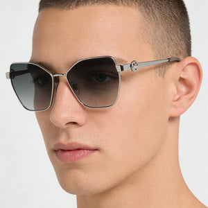 Longchamp LO180S Square Sunglasses for Men — interior view, 17mm bridge detail