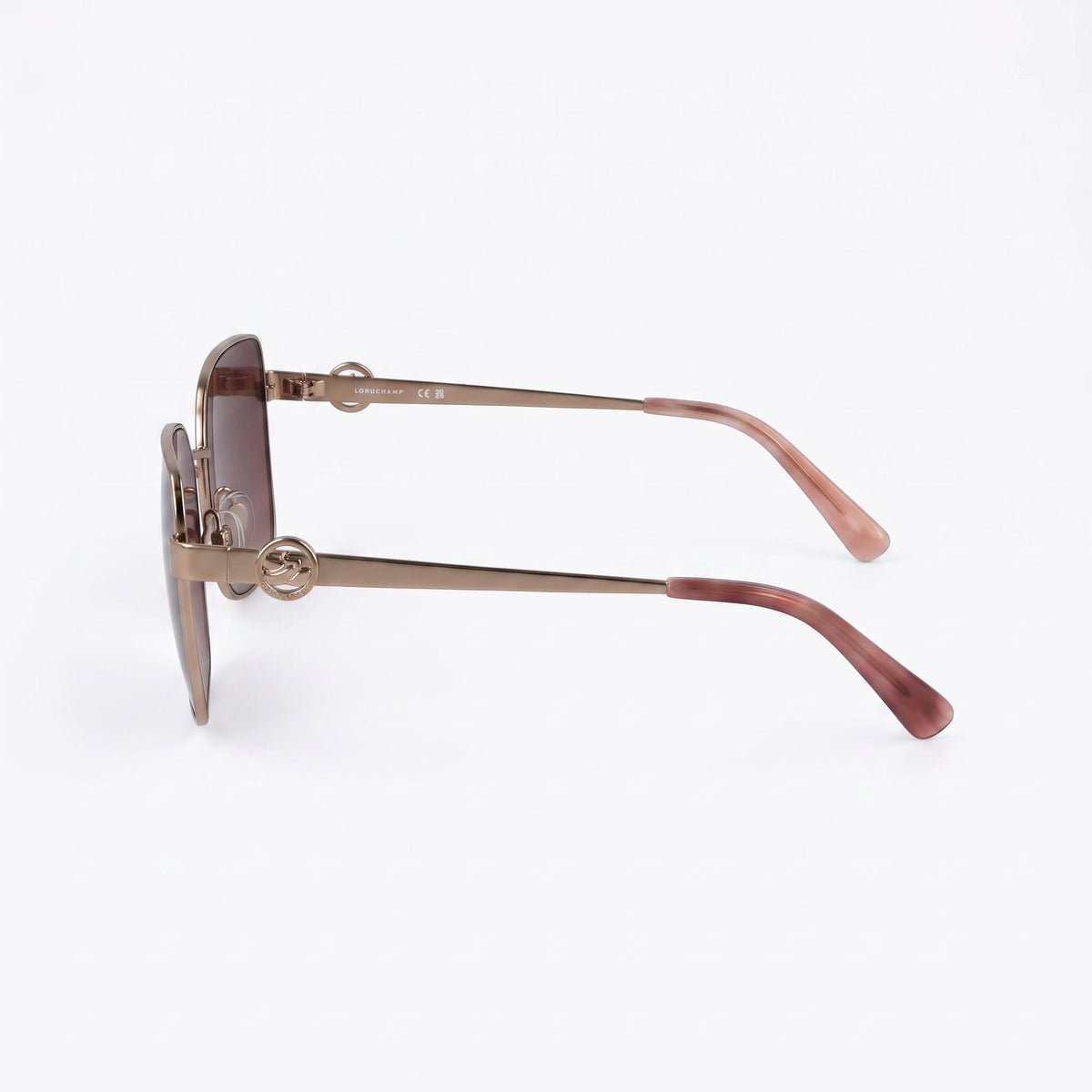 Gafas de sol cuadradas Longchamp Lo181s ámbar dorado/morado para mujer, 56 mm, Photo 3