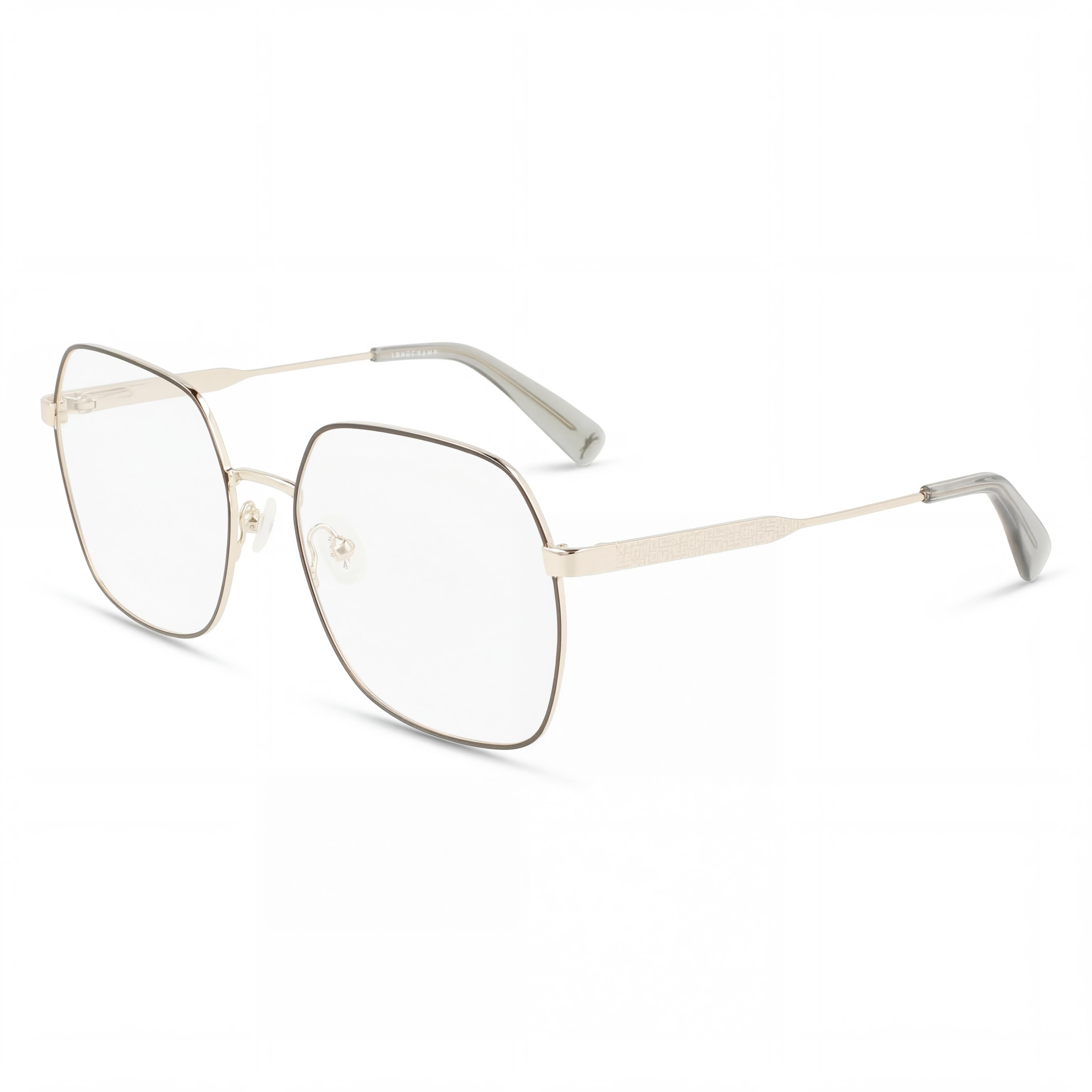 Longchamp LO2148 Gafas Cuadradas Oro Negro para Mujer, 55mm, Photo 1