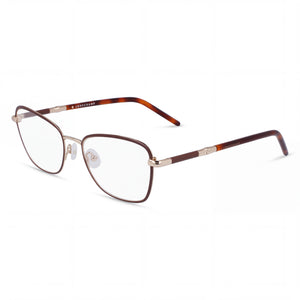 Longchamp LO2155 Brown Rectangle Eyeglasses for Men, Alloy Steel frame