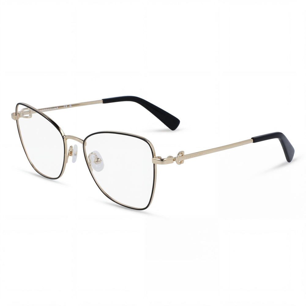 Longchamp LO2157 Black Butterfly Eyeglasses for Men, Metal frame
